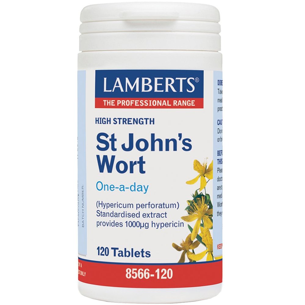 Lamberts St John’s Wort Συμπλήρωμα Διατροφής με Εκχύλισμα Βαλσαμόχορτου με Αγχολυτική & Αντικαταθλιπτική Δράση 120tabs  φωτογραφία