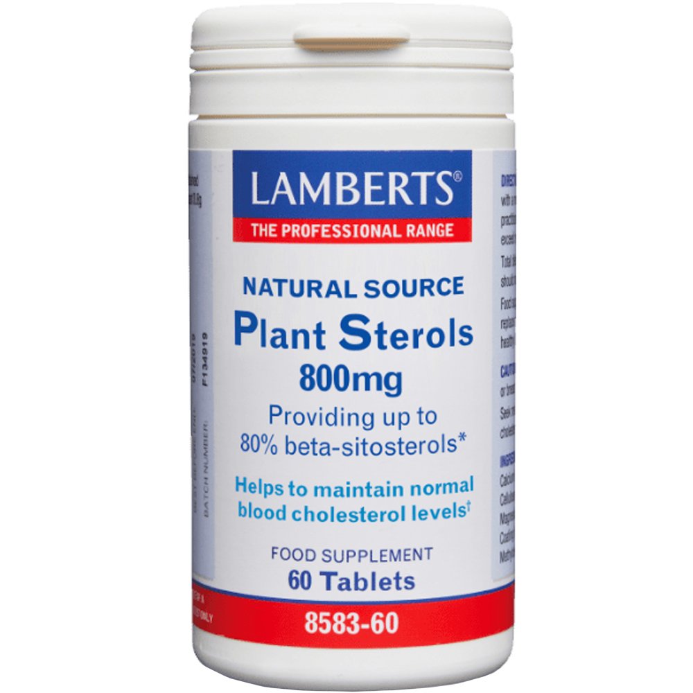 Lamberts Lamberts Plant Sterols 800mg Συμπλήρωμα Διατροφής για τη Διατήρηση Φυσιολογικών Επιπέδων Χοληστερόλης στο Αίμα 800mg, 60tabs