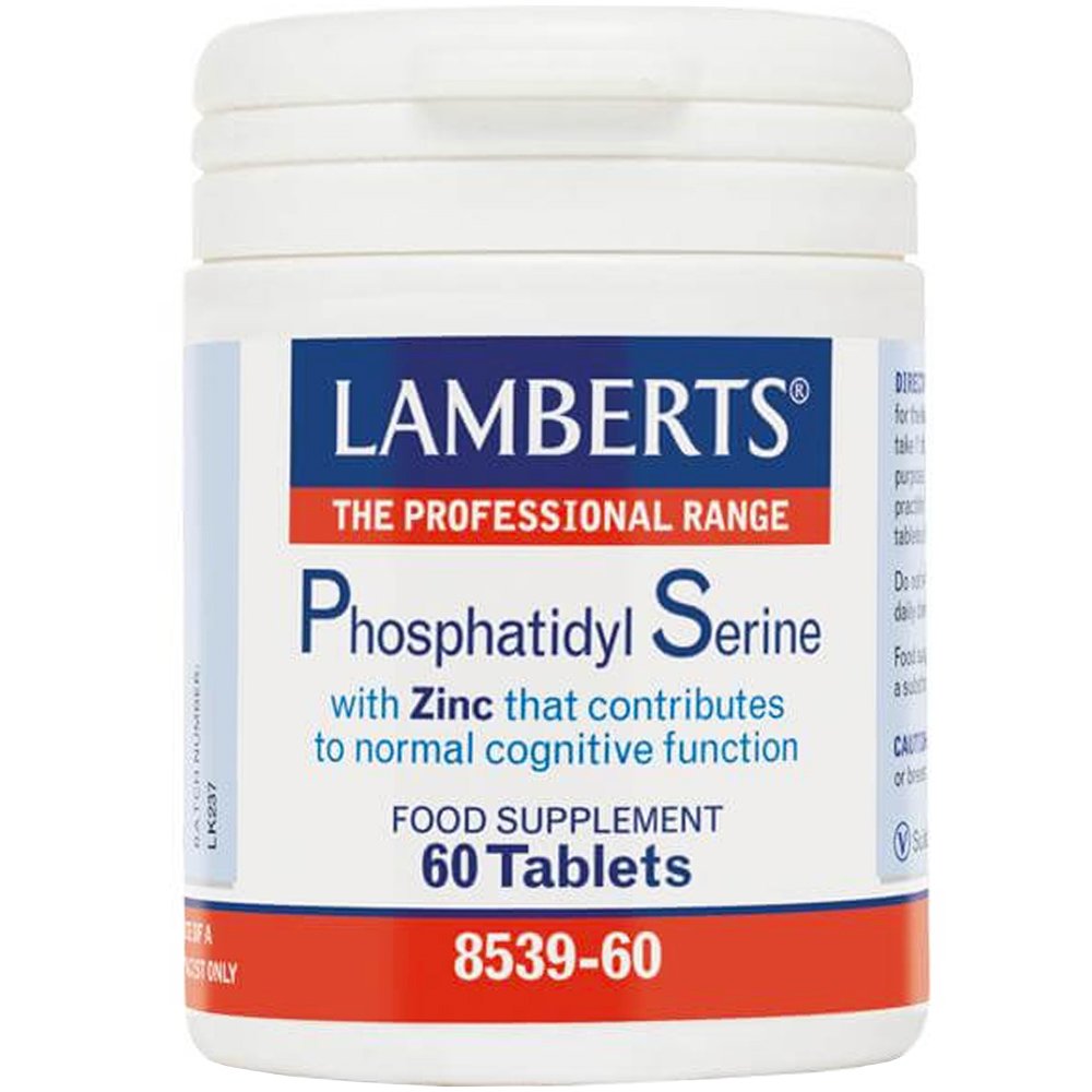 Lamberts Lamberts Phosphatidyl Serine Συμπλήρωμα Διατροφής για τη Διατήρηση της Φυσιολογικής Γνωστικής Λειτουργίας & Ενίσχυση της Μνήμης 100mg, 60tabs