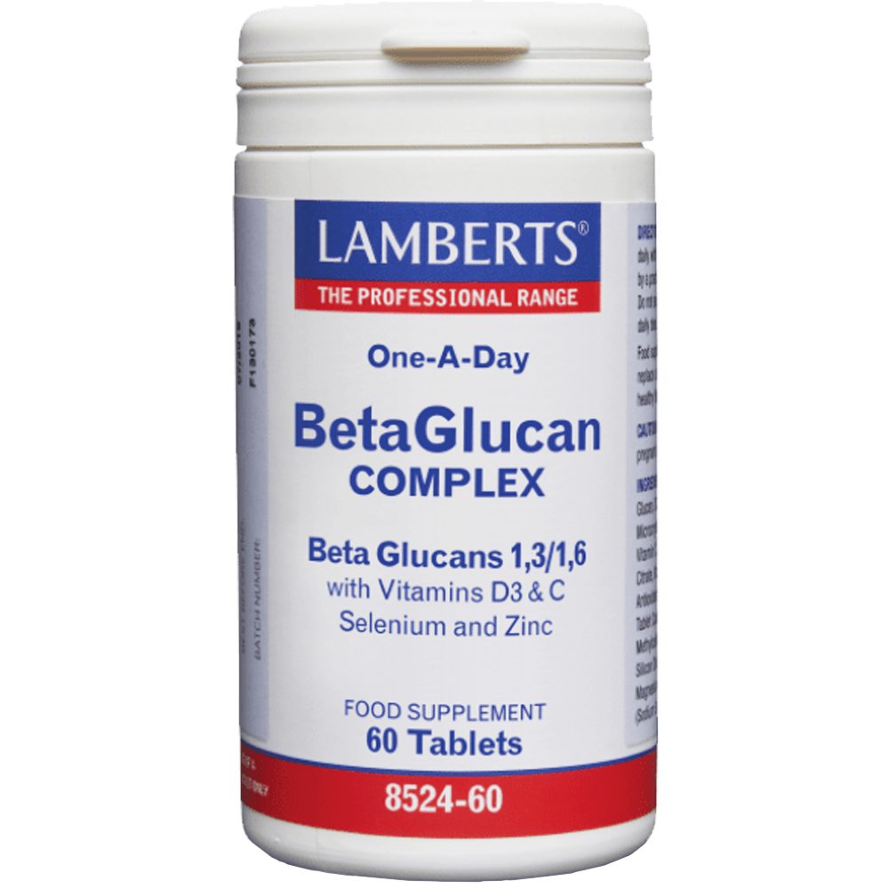 Lamberts Beta Glucan Complex Συμπλήρωμα Διατροφής Συμπλέγματος Βιταμινών & Β-Γλυκάνων για την Ενίσχυση της Λειτουργίας του Ανοσοποιητικού 60tabs φωτογραφία