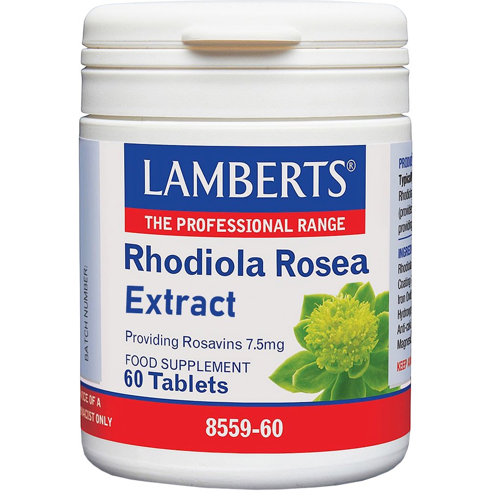 Lamberts Lamberts Rhodiola Rosea Extract Συμπλήρωμα Διατροφής με Εκχύλισμα Ρίζας Ροντιόλας για την Αντιμετώπιση του Στρες της Κόπωσης & του Αισθήματος Αδυναμίας με Ήπιες Αντικαταθλιπτικές Ιδιότητες 60tabs