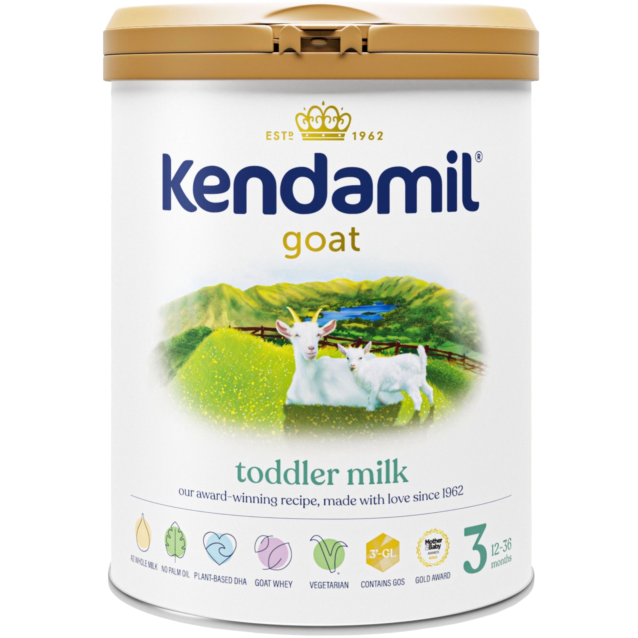 Kendamil Kendamil Goat 3 Toddler Milk 12-36m Κατσικίσιο Ρόφημα Γάλακτος 3ης Βρεφικής Ηλικίας σε Σκόνη 800g