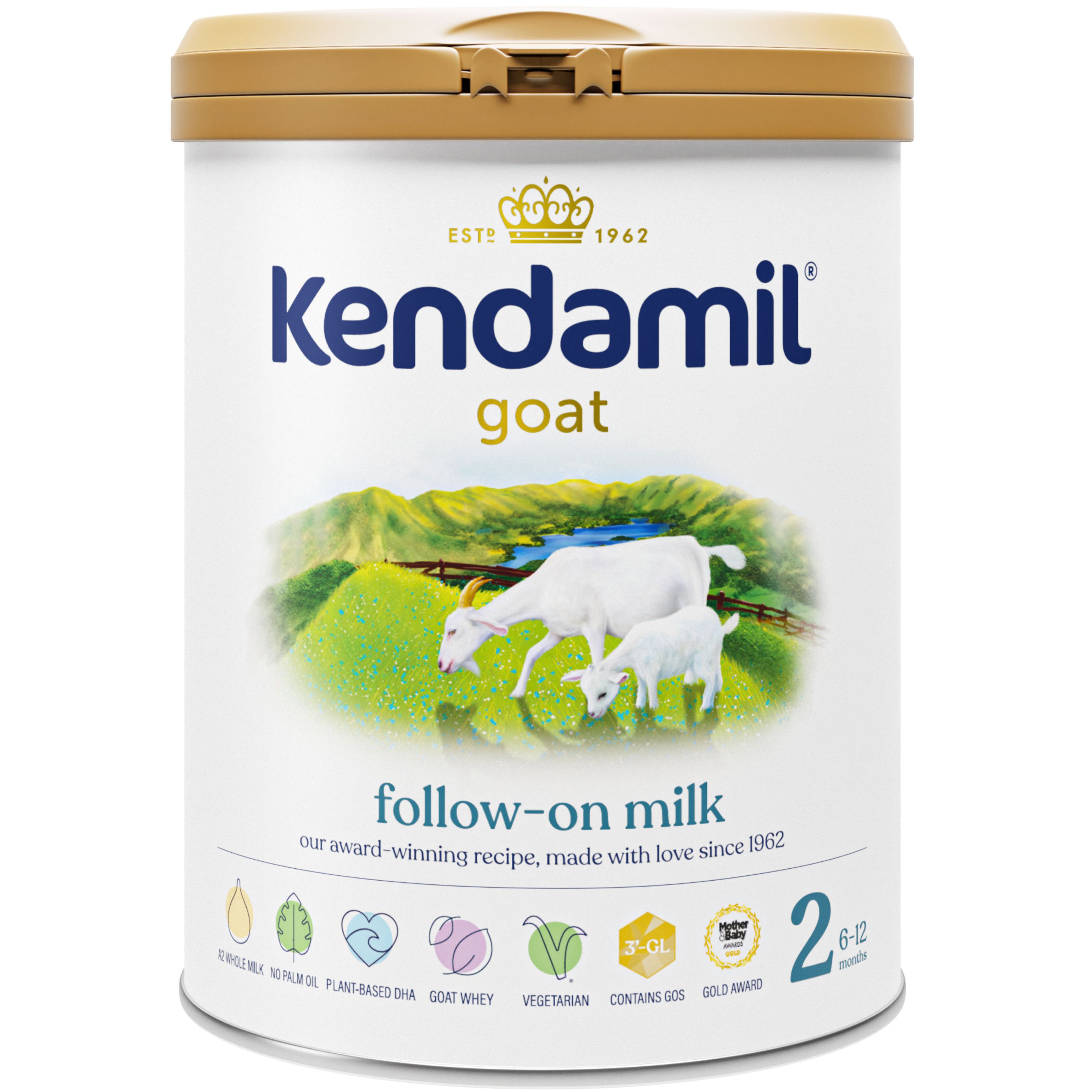 Kendamil Kendamil Goat 2 Follow-On Milk 6-12m Κατσικίσιο Γάλα Δεύτερης Βρεφικής Ηλικίας σε Σκόνη 800g