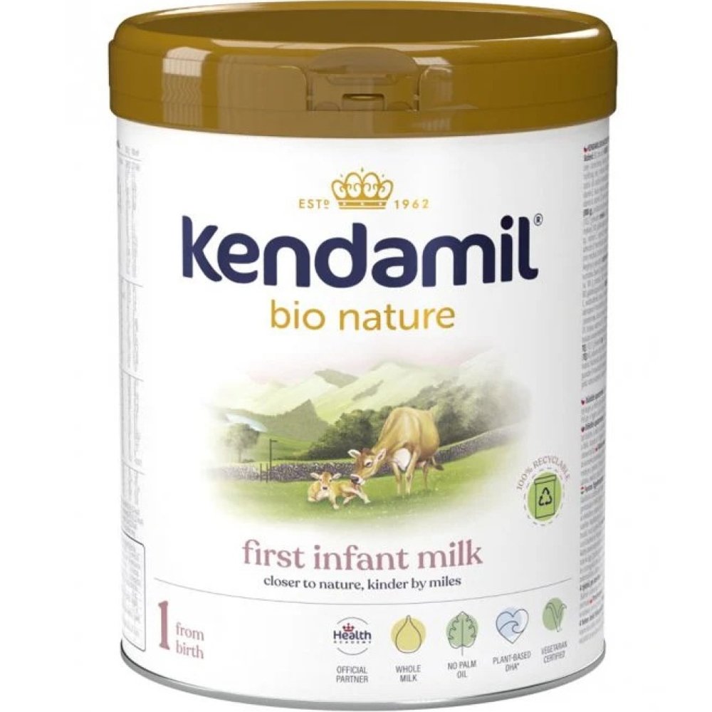 Kendamil Kendamil Bio Nature First Infant Milk 1 Γάλα Πλήρες σε Σκόνη 1ης Βρεφικής Ηλικίας Βιολογικής Καλλιέργειας 0-6m 800g