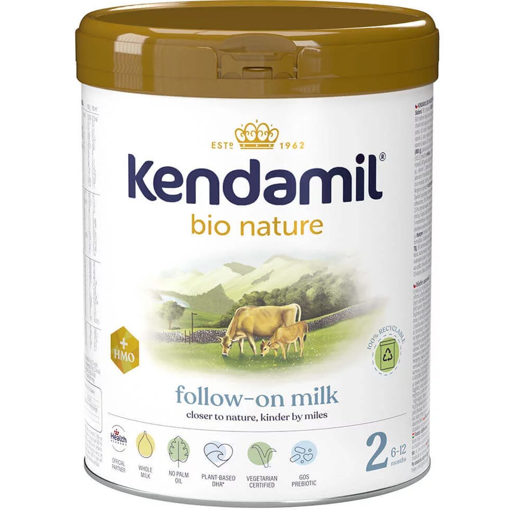 Kendamil Kendamil Bio Nature Follow-On Milk 6-12m Γάλα Πλήρες σε Σκόνη 2ης Βρεφικής Ηλικίας Βιολογικής Καλλιέργειας 800g