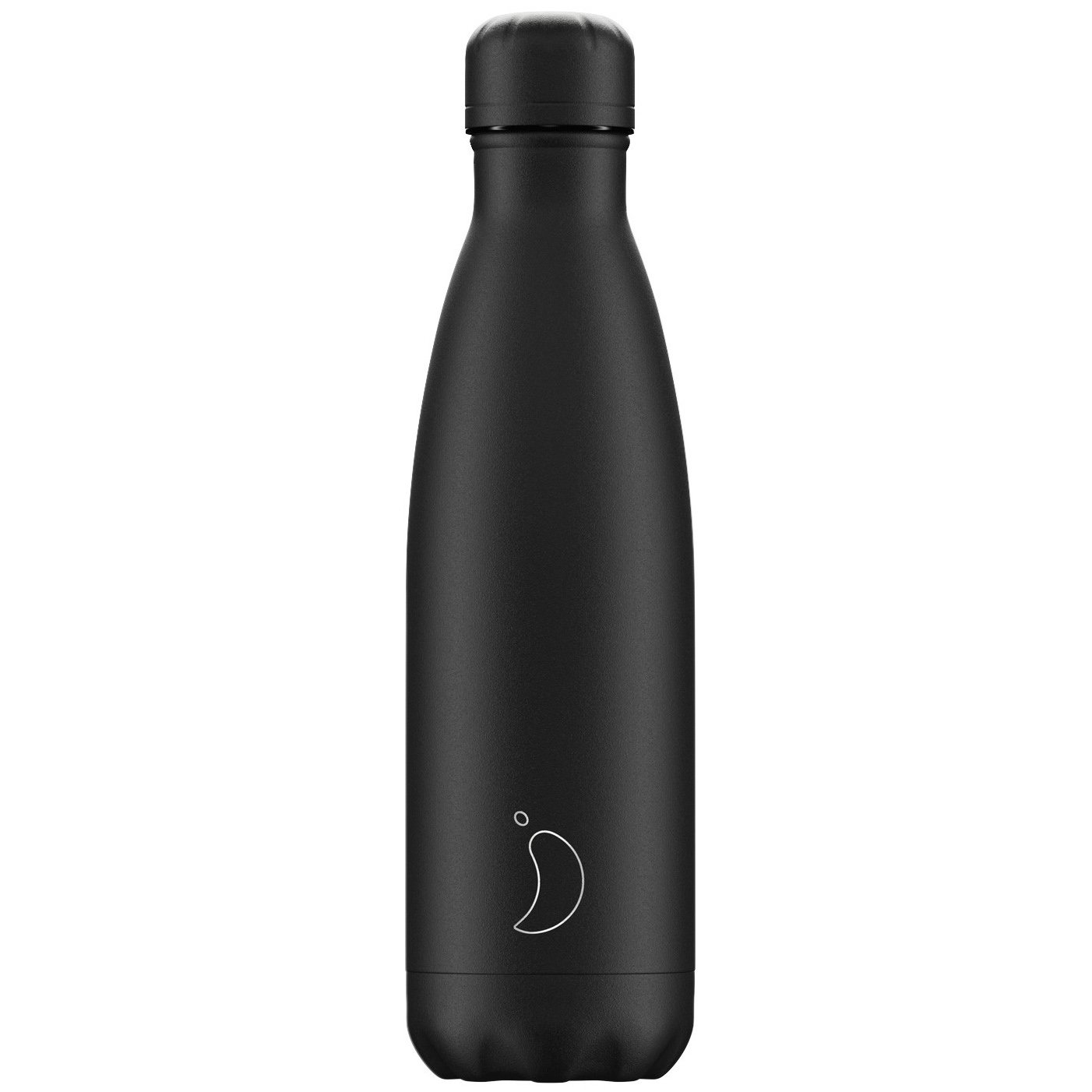 Chilly's Chilly's Bottle Monochrome Edition All Black Ανοξείδωτο Θερμός σε Μαύρο Ματ Χρώμα 500ml