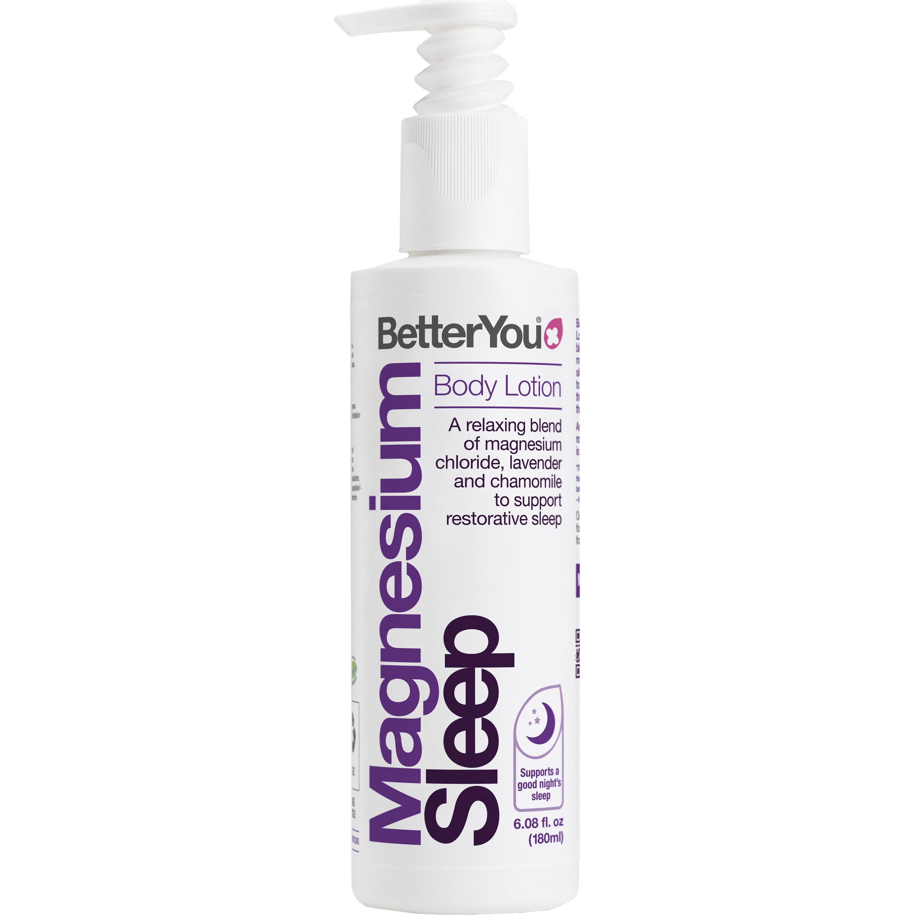 BetterYou BetterYou Magnesium Sleep Mineral Body Lotion Λοσιόν Προσώπου Σώματος Περιποίησης & Ενυδάτωσης με Διαδερμικό Μαγνήσιο & Λεβάντα που Προάγει τη Χαλάρωση Σώματος & Πνεύματος & Προετοιμάζει τον Οργανισμό για Σωστό & Ποιοτικό Ύπνο με Αντλία 180ml