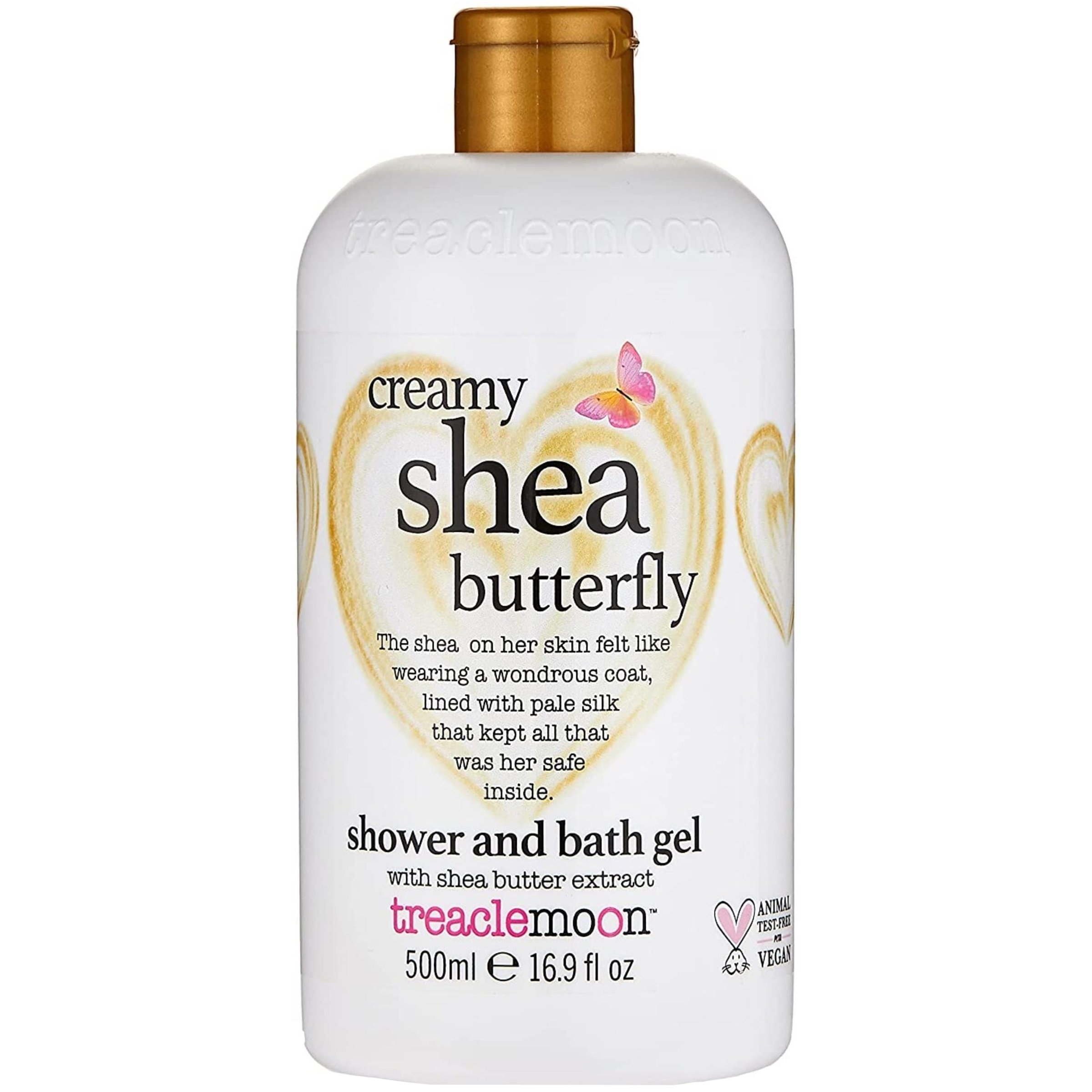 Treaclemoon Creamy Shea Butterfly Shower & Bath Gel Ενυδατικό Αφρόλουτρο Σώματος με Εκχύλισμα Βουτύρου Καριτέ 500ml