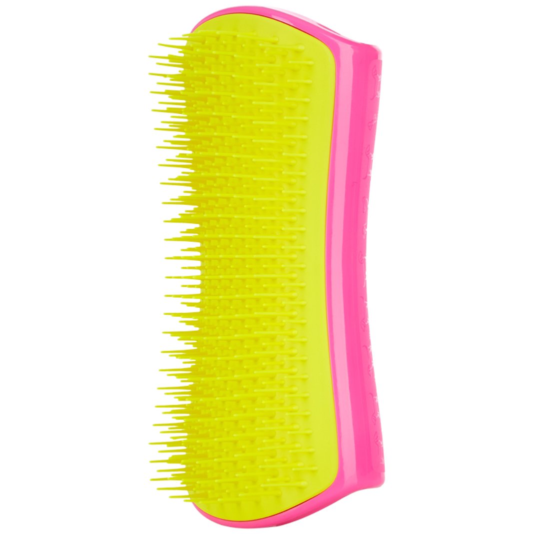 Pet Teezer Pet Teezer Detagling & Dog Grooming Brush Βούρτσα Περιποίησης για Σκυλιά Μεσαίου & Μεγάλου Μεγέθους 1 Τεμάχιο - Φούξια/ Κίτρινο