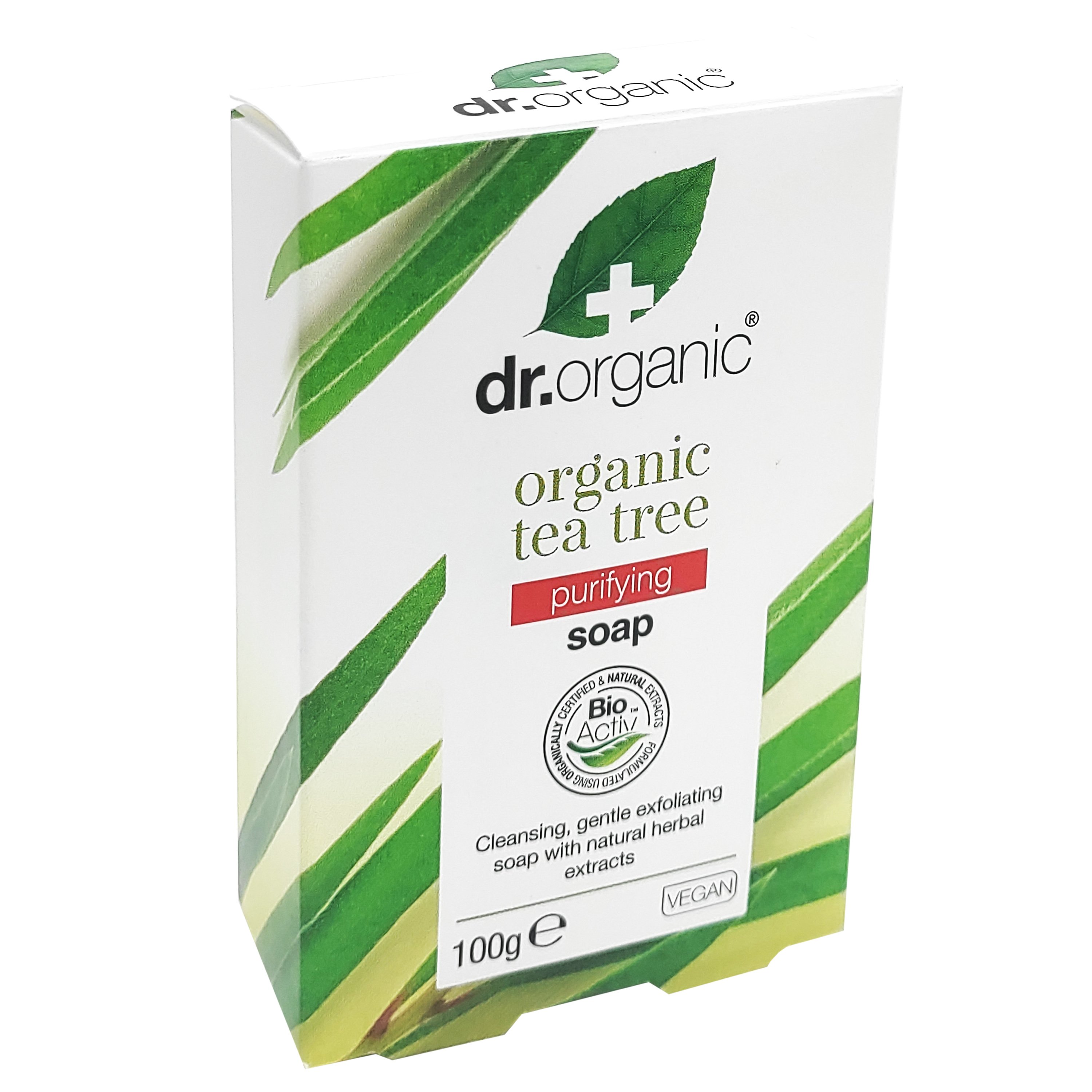 Dr Organic Dr Organic Tea Tree Soap Σαπούνι με Βιολογικό Τεϊόδεντρο 100gr