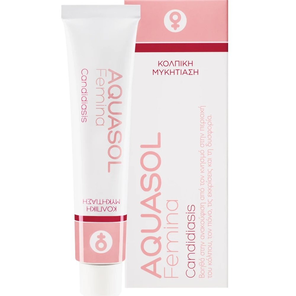 Galenica Galenica Aquasol Femina Candidiasis Cream Εξειδικευμένη Κρέμα για την Αντιμετώπιση της Μυκητιασικής Κολπίτιδας & των Συμπτωμάτων της με Απλικατέρ 30ml