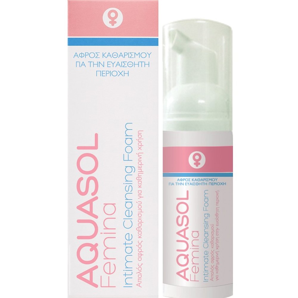 Galenica Galenica Aquasol Femina Intimate Cleansing Foam Απαλός Αφρός Καθαρισμού για την Καθημερινή Υγιεινή της Ευαίσθητης Περιοχής 40ml