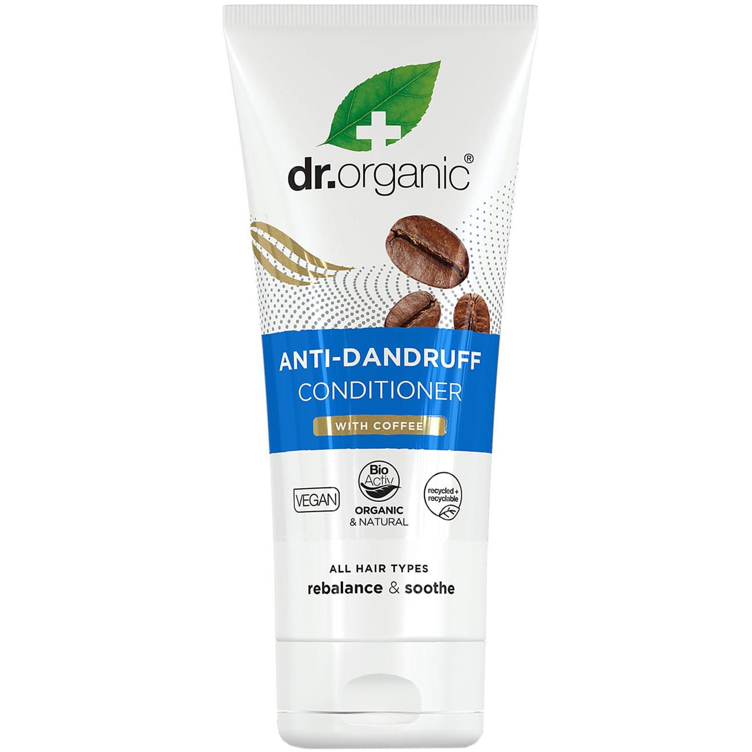 Dr Organic Dr Organic Anti Dandruff Conditioner With Coffee Μαλακτική Κρέμα Κατά της Πιτυρίδας με Καφέ 200ml