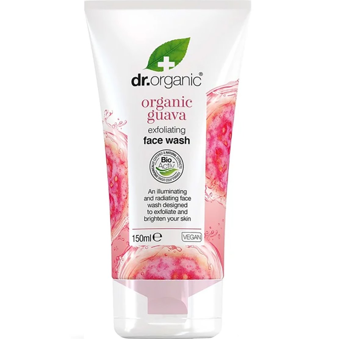 Dr Organic Dr Organic Guava Exfoliating Face Wash Καθαριστικό Προσώπου σε Μορφή Τζελ για Ήπια Απολέπιση 150ml