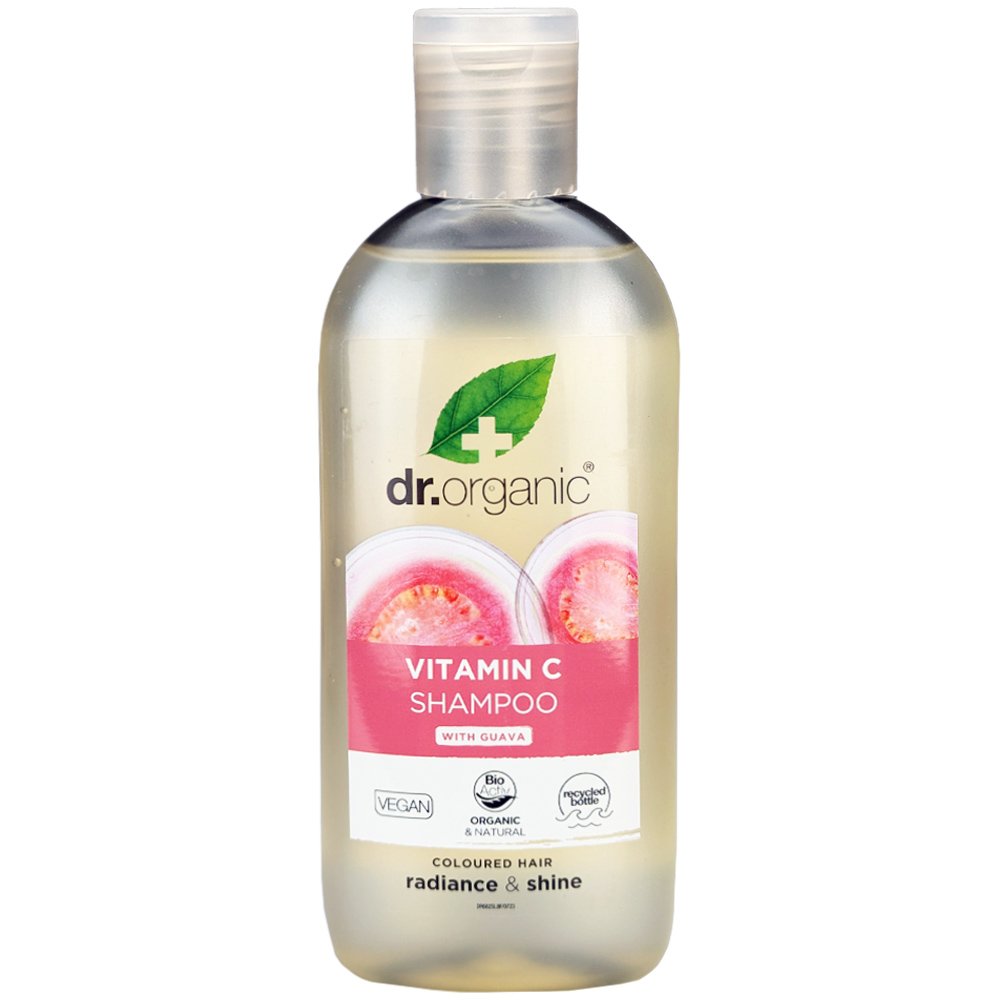 Dr Organic Dr Organic Vitamin C Shampoo with Guava Σαμπουάν για Όγκο & Λάμψη Ιδανικό για Βαμμένα Μαλλιά 265ml