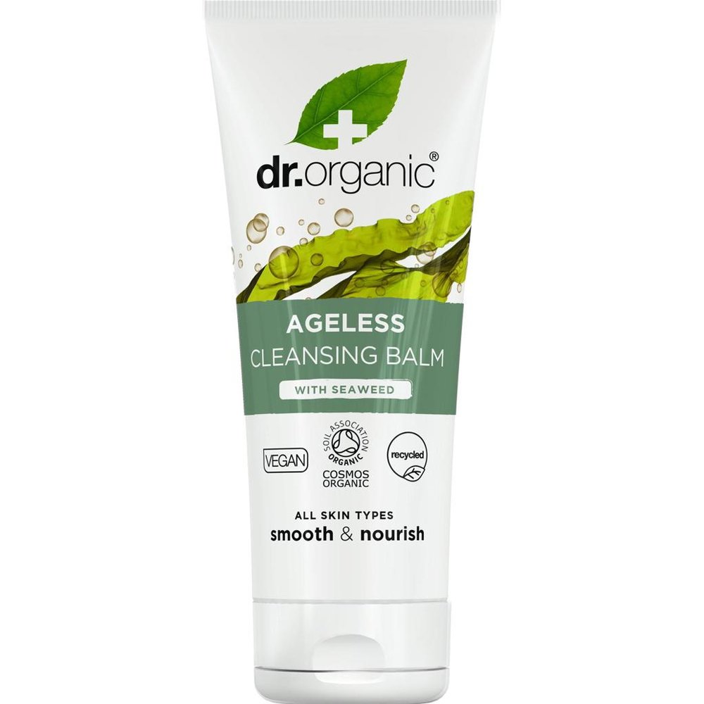 Dr Organic Dr Organic Ageless Cleansing Balm with Seaweed All Skin Types Smooth & Nourish Ενυδατικό Βάλσαμο Καθαρισμού Προσώπου για Εύκολη Αφαίρεση Μακιγιάζ, Λείανση & Θρέψη με Βιολογικό Φύκι, Φυτικά Έλαια & Δενδρολίβανο 100ml