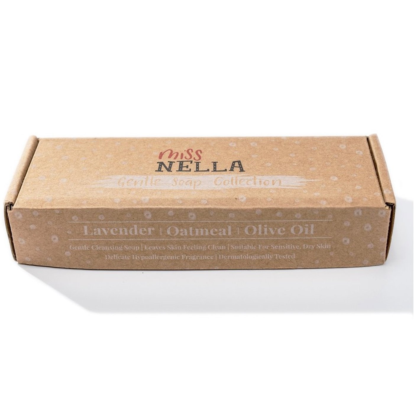 Miss Nella Miss Nella Gentle Soap Collection Lavender Oatmeal & Olive Oil Σετ με 3 Παιδικά Σαπουνάκια Λεβάντα, Βρώμη & Ελαιόλαδο 150g