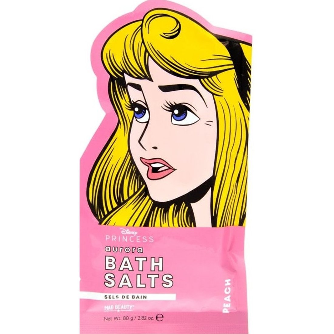 Mad Beauty Mad Beauty Disney Princess Aurora Bath Salts Άλατα Μπάνιου με Άρωμα Ροδάκινο 80g