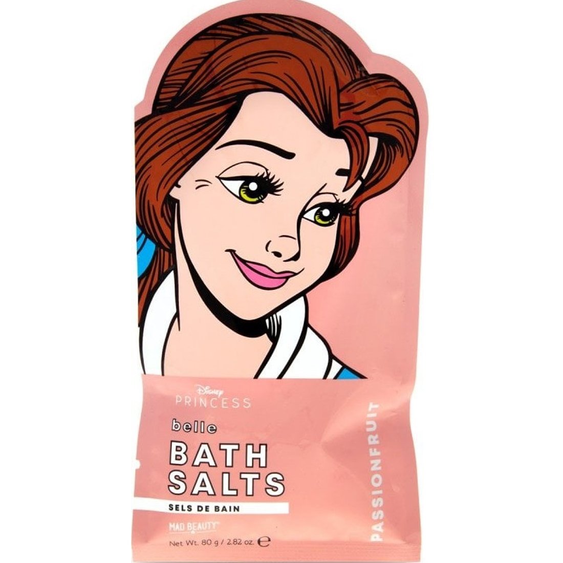 Mad Beauty Mad Beauty Disney Princess Belle Bath Salts Άλατα Μπάνιου με Άρωμα Φρούτα του Πάθους 80g