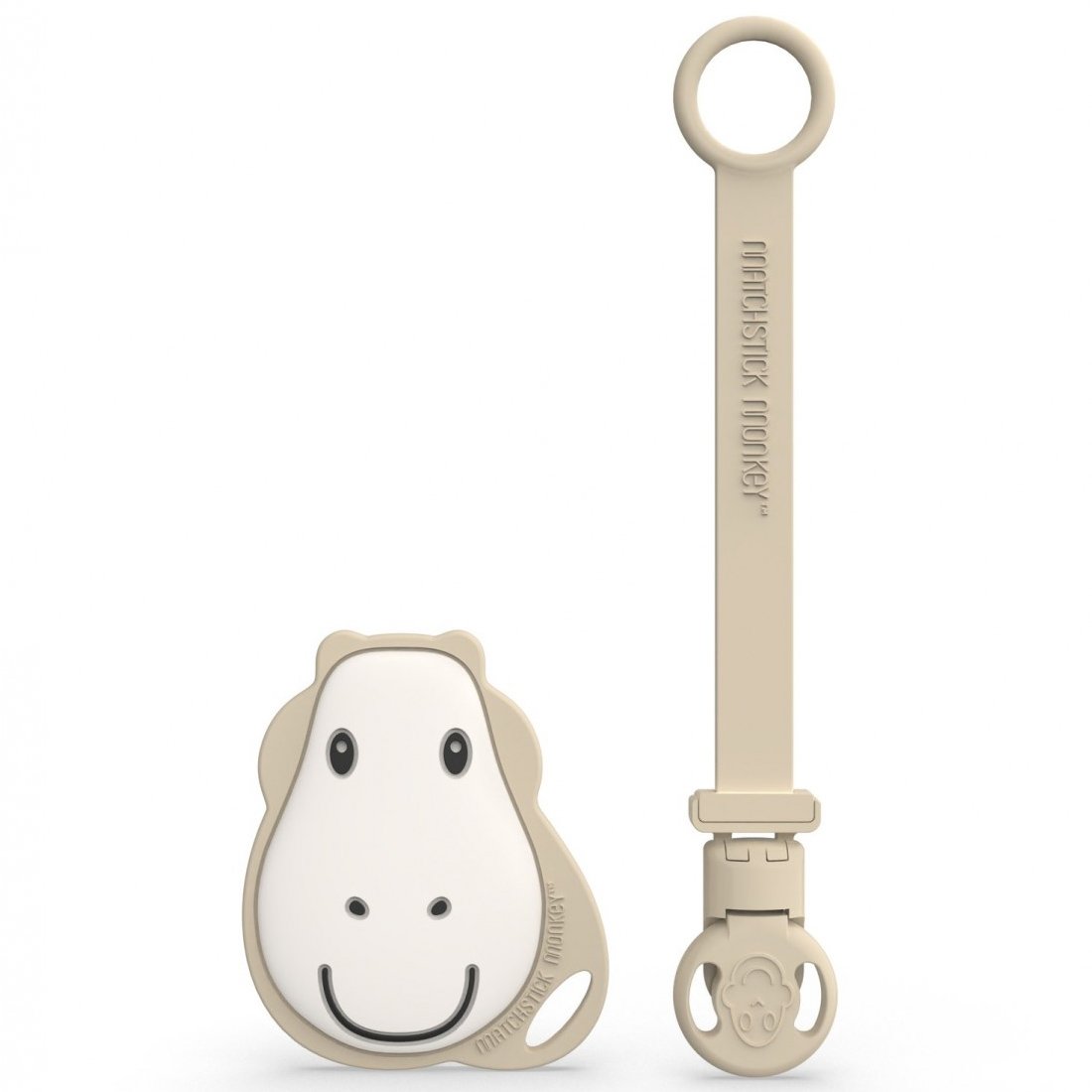 Matchstick Monkey Matchstick Monkey Flat Face Teether & Soother Clip Βρεφικό Σετ για τα Πρώτα Δοντάκια Κωδ 24105, 1 Τεμάχιο - Giraffe