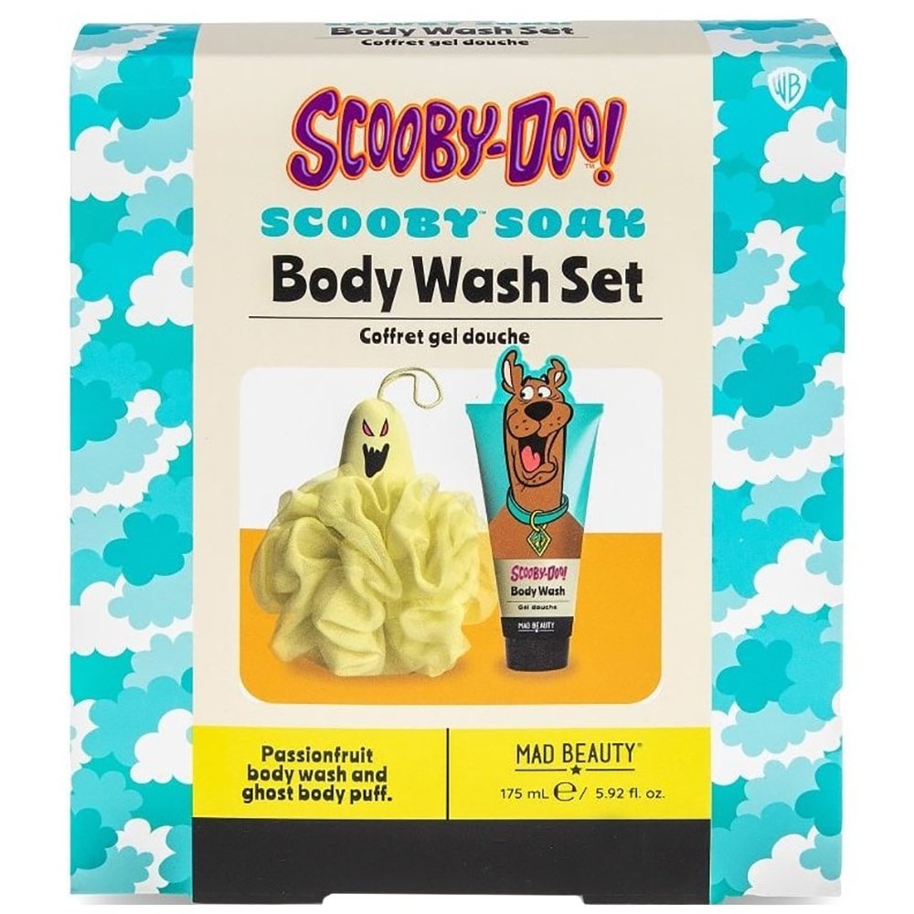 Mad Beauty Scooby-Doo Scooby Soak Body Wash Set Πακέτο Περιποίησης Αφρόλουτρο με Άρωμα Passionfruit 175ml & Σφουγγαράκι σε Σχήμα Φάντασμα Κωδ 99186