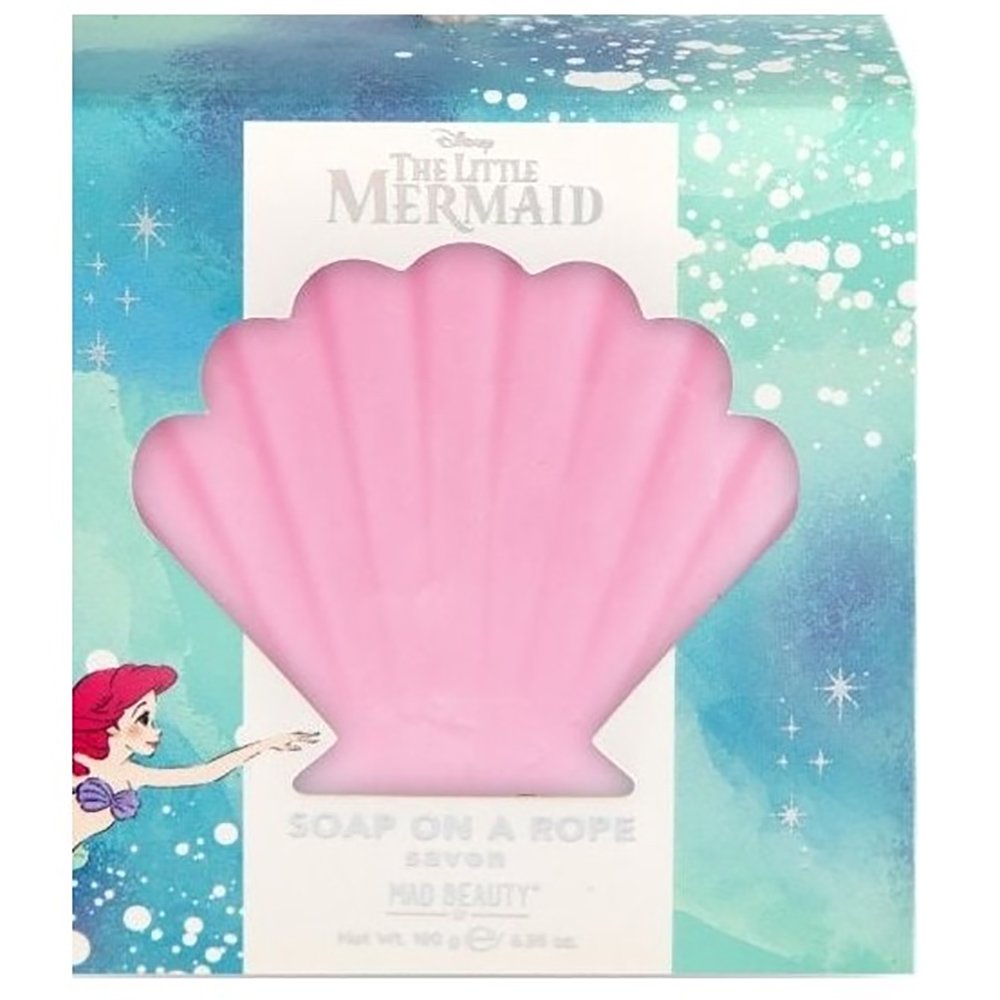 Mad Beauty Mad Beauty The Little Mermaid Soap on a Rope Σαπούνι Σώματος σε Σχήμα Κοχύλι Μικρή Γοργόνα Κωδ 99522, 180g