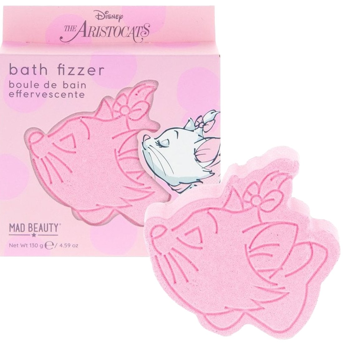 Mad Beauty Mad Beauty The Aristocats Marie Bath Fizzer Άλατα Μπάνιου με Άρωμα Φράουλα 130g