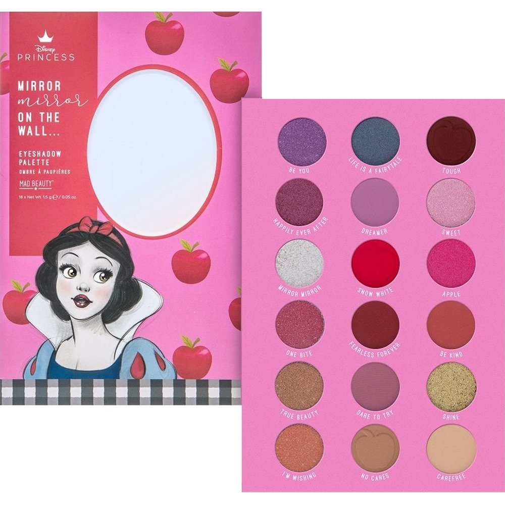 Mad Beauty Mad Beauty Disney Princess Snow White Mirror on the Wall Eyeshadow Palette Παλέτα Σκιών 16 Αποχρώσεων με Καθρέφτη Εμπνευσμένη από τη Χιονάτη της Disney Κωδ 99653, 1 Τεμάχιο