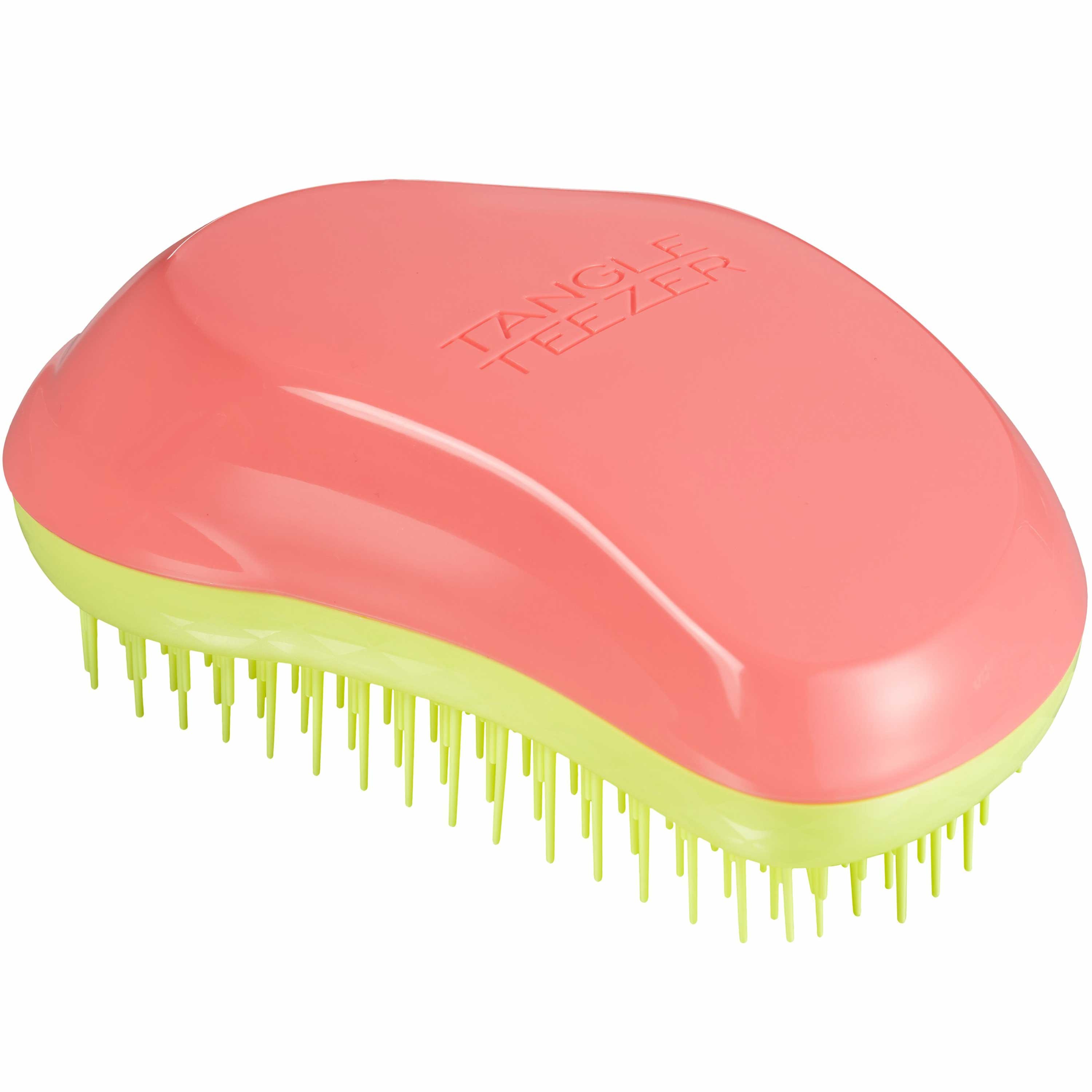 Tangle Teezer Tangle Teezer Original Salmon Pink & Hyper Yellow Βούρτσα Μαλλιών για Εύκολο Ξεμπέρδεμα Χωρίς Σπάσιμο 1 Τεμάχιο