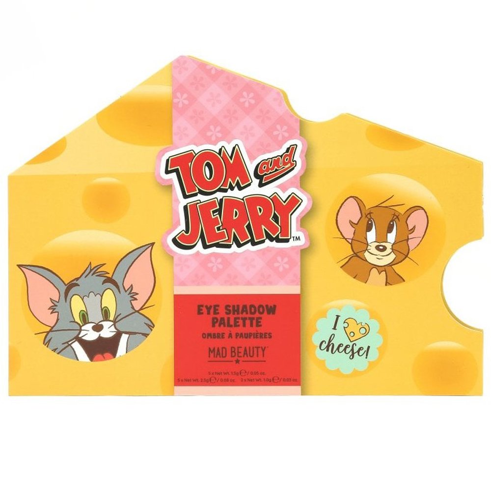 Mad Beauty Mad Beauty Tom & Jerry Eyeshadow Palette Παλέτα Σκιών 12 Αποχρώσεων Εμπνευσμένες από τον Tom & Jerry της Disney 1 Τεμάχιο