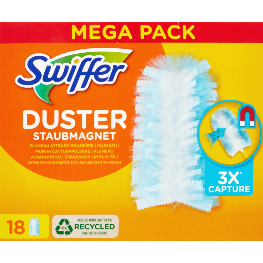 Swiffer Swiffer Multi Surface Dusters Refills Mega Pack Ανταλλακτικά Πανάκια Ξεσκονίσματος για Όλες τις Επιφάνειες 18 Τεμάχια 