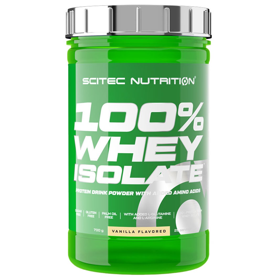 Scitec Nutrition Scitec Nutrition 100% Whey Isolate Protein Συμπλήρωμα Διατροφής με 100% Υδρολυμένη Πρωτεΐνη Ορού Γάλακτος & Προσθήκη Αμινοξέων 700g - Vanilla