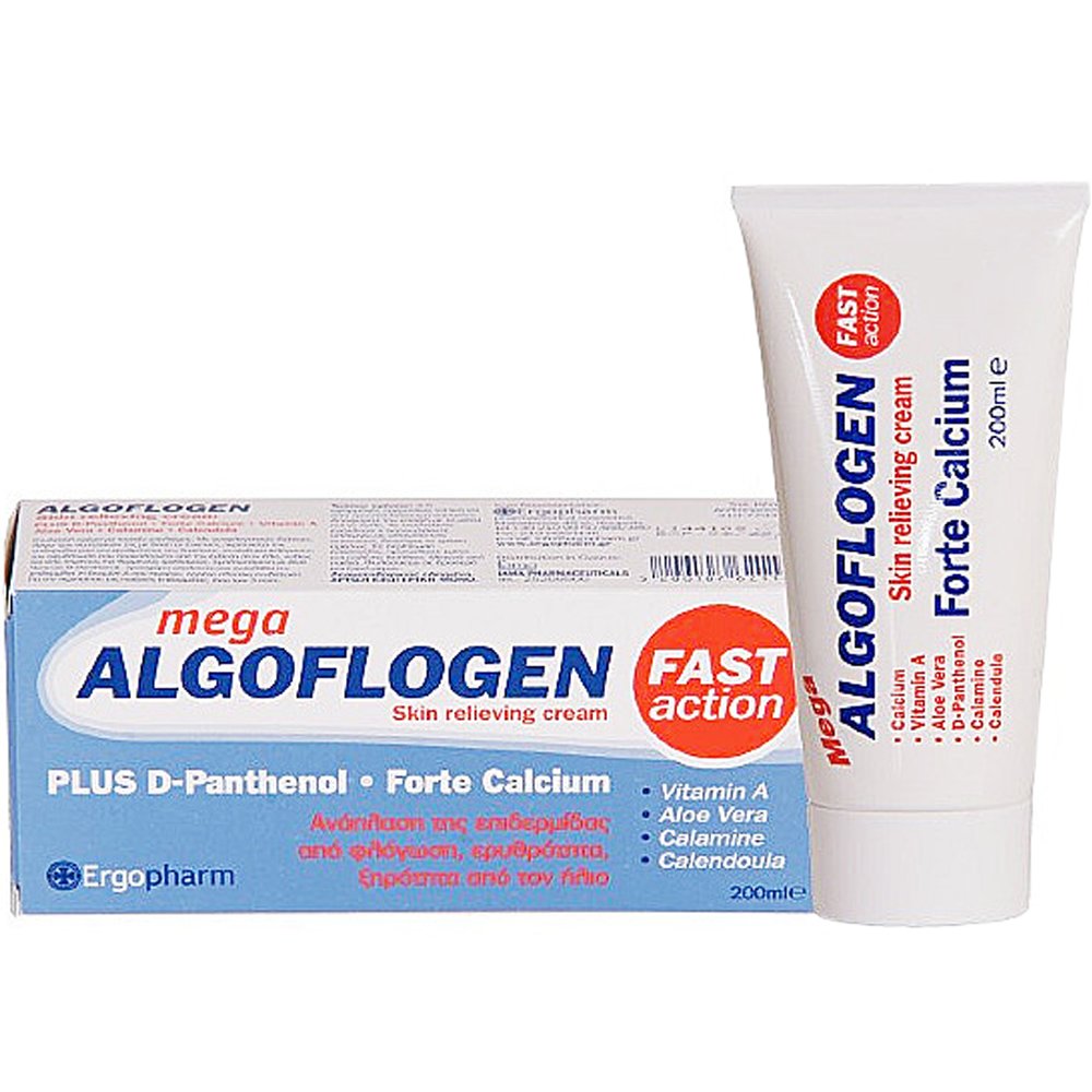 Ergopharm Algoflogen Skin Relieving Cream Καταπραϋντική Κρέμα για Ανακούφιση της Επιδερμίδας, Πολλαπλών Χρήσεων 200ml