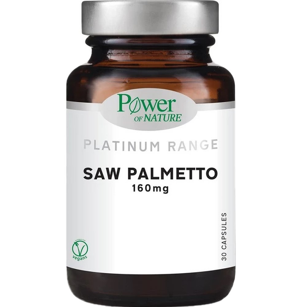 Power Health Platinum Range Saw Palmetto 160mg Συμπλήρωμα Διατροφής με Saw Palmetto για την Υγιή Λειτουργία του Προστάτη 30caps 56578