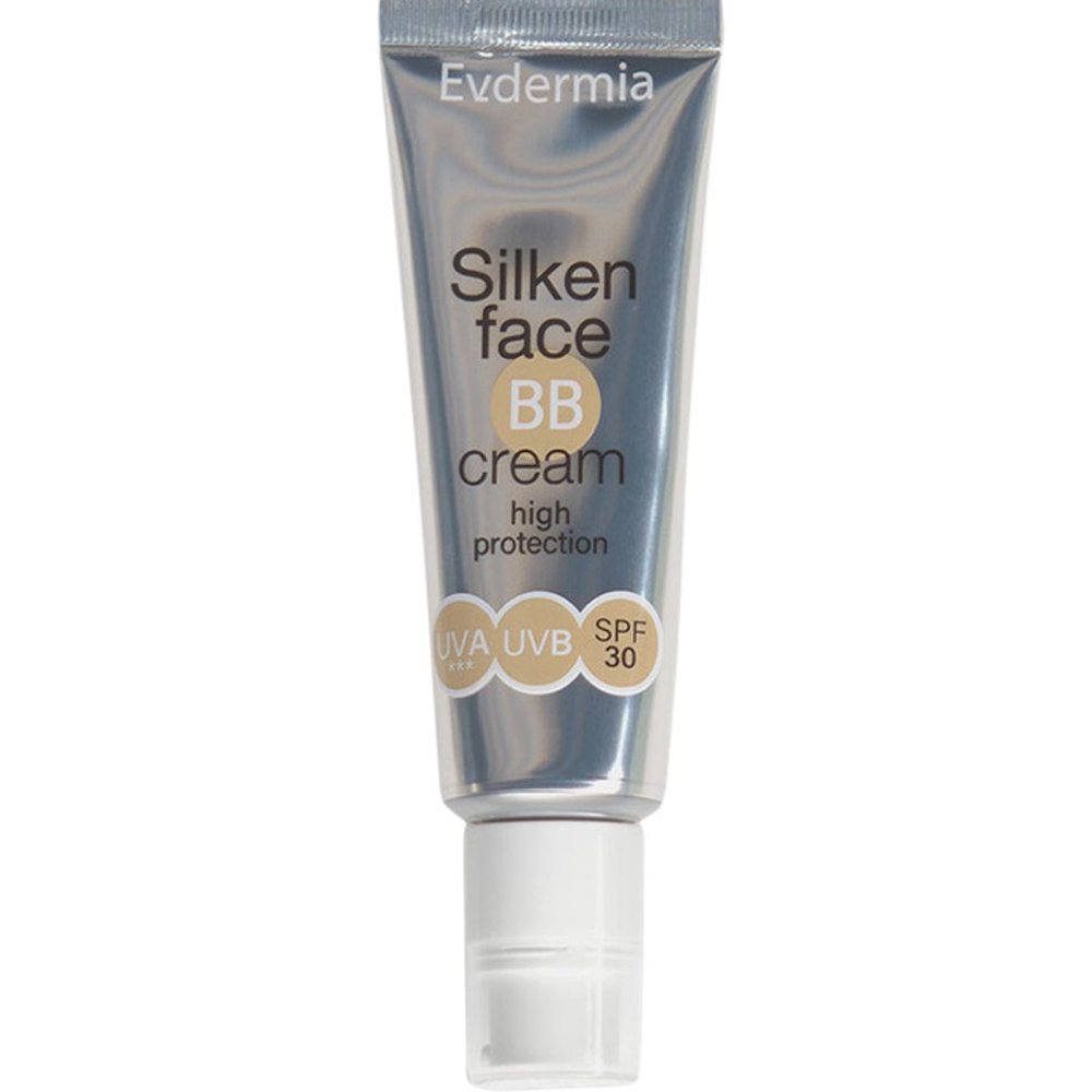 Evdermia Evdermia Silken Face BB Cream High Protection Spf30 Mat Texture Ενυδατική Αντηλιακή Κρέμα Προσώπου Υψηλής Προστασίας με Χρώμα για Όλους τους Τύπους Δέρματος 50ml