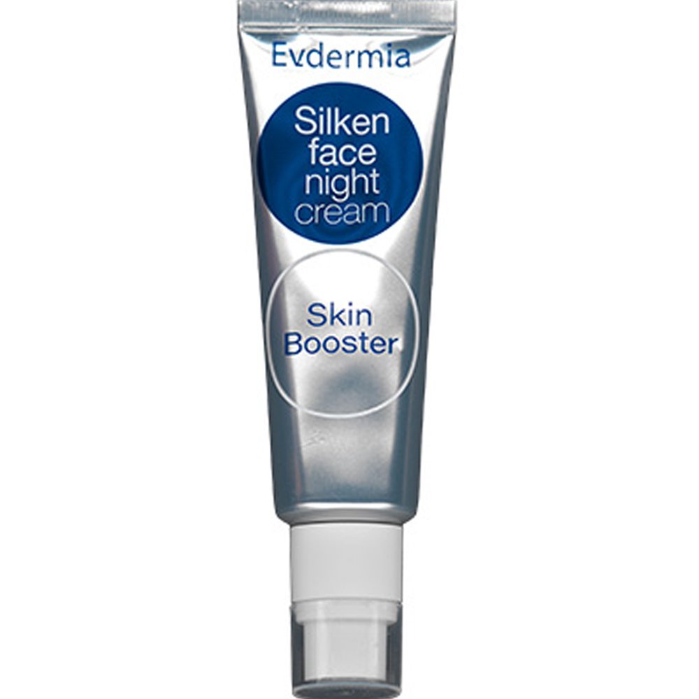 Evdermia Evdermia Silken Face Night Cream Skin Booster Ενυδατική Κρέμα Νύχτας Πολλαπλής Δράσης με Αντιγηραντικές, Συσφικτικές & Αντιοξειδωτικές Ιδιότητες 50ml