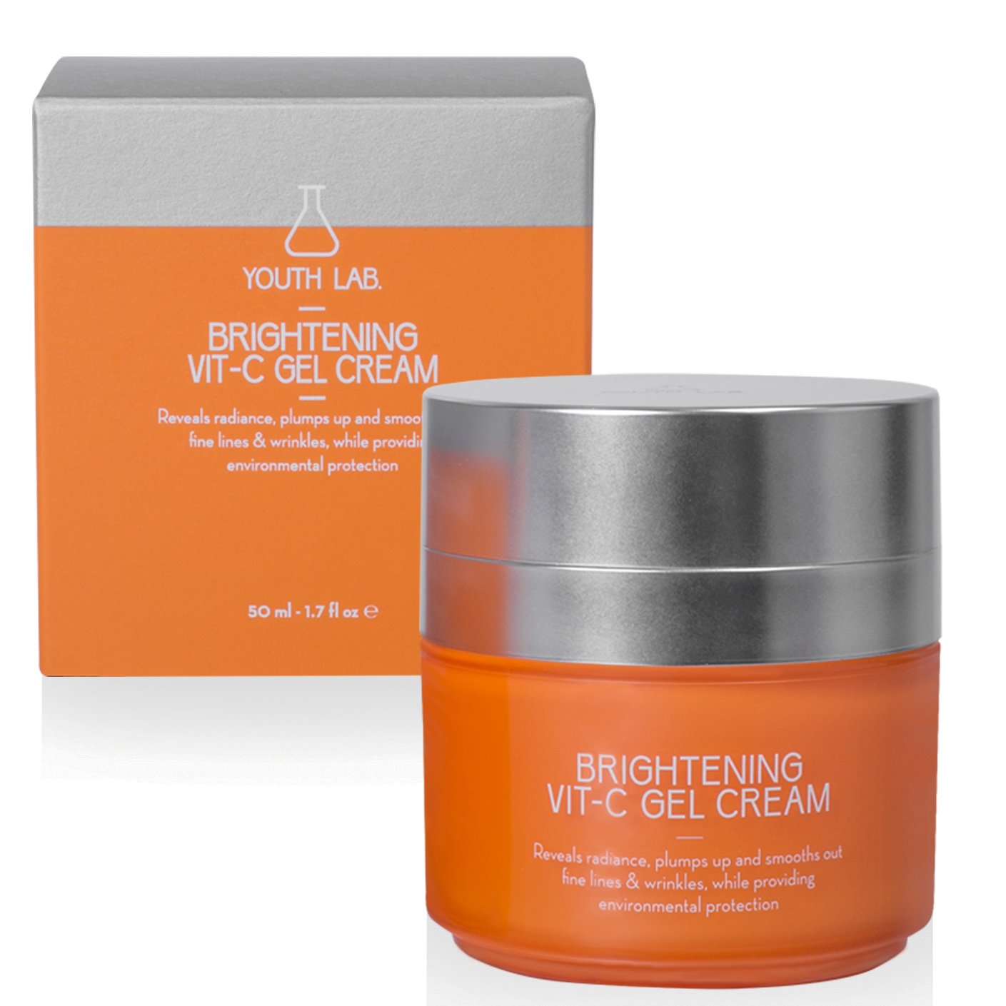 Youth Lab. Youth Lab Brightening Vit-C Gel Cream Αντιρυτιδική Κρέμα Gel για Λαμπερή Επιδερμίδα, για Όλους τους Τύπους Δέρματος 50ml