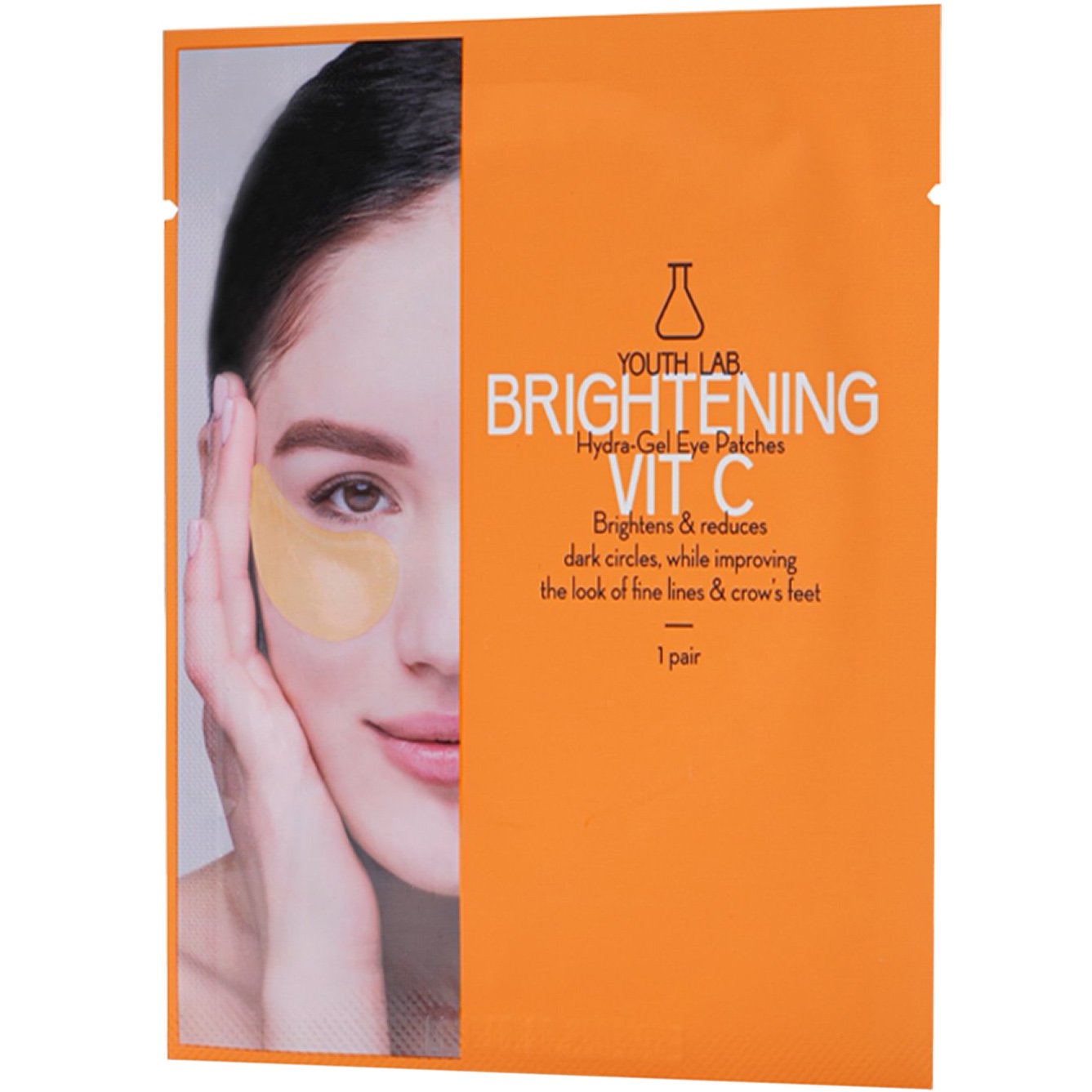 Youth Lab. Youth Lab Brightening Vit-C Hydra Gel Eye Patches Μάσκα Ματιών με Υδροτζέλ για Φωτεινότητα & Μείωση Μαύρων Κύκλων, Οιδημάτων, Δυσχρωμιών 2 Τεμάχια