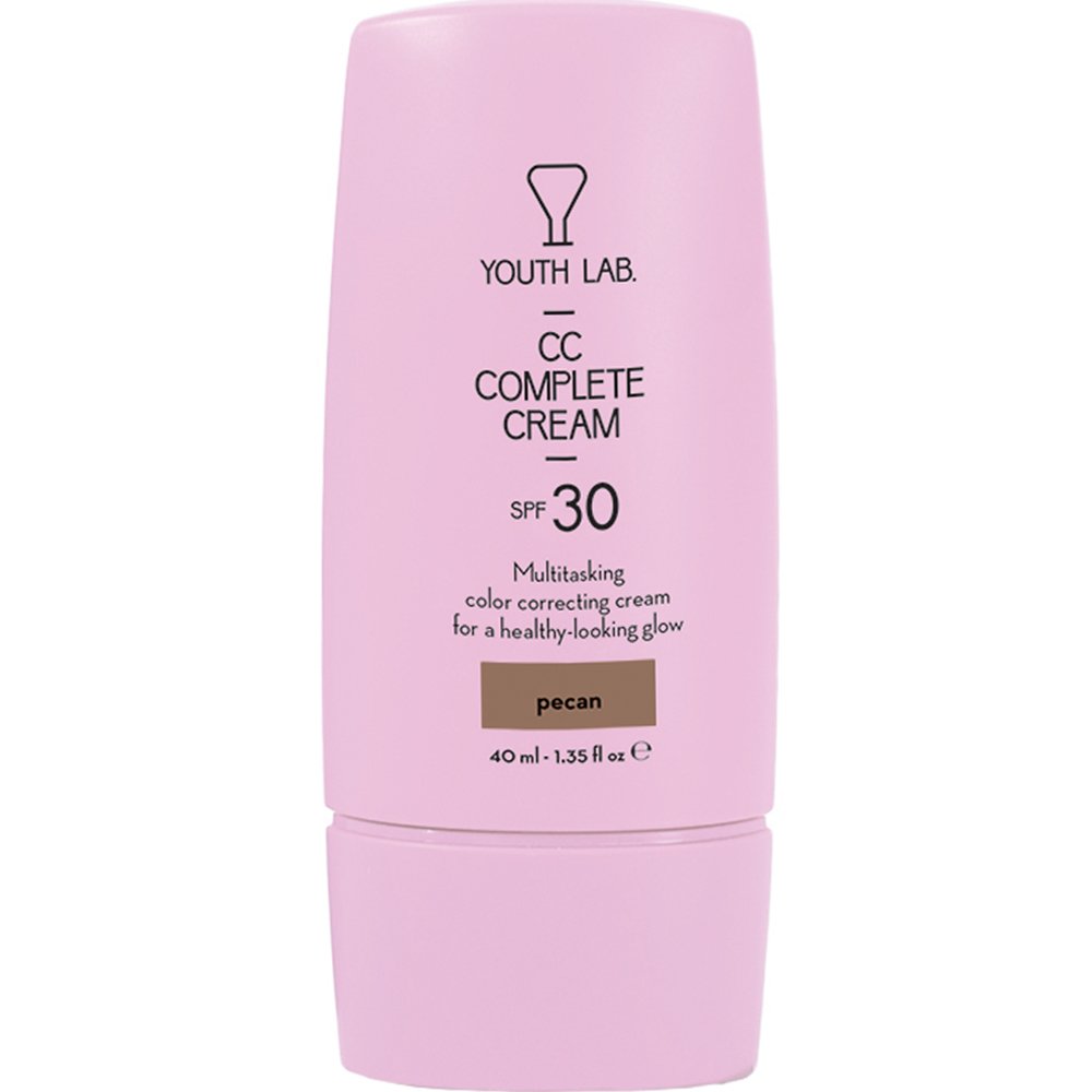 Youth Lab. Youth Lab CC Complete Cream Spf30 Ενυδατική Κρέμα Προσώπου Κατά των Κηλίδων & των Ατελειών για Ομοιόμορφο Τόνο Υψηλής Προστασίας με Χρώμα 40ml - Pecan (Very Dark)