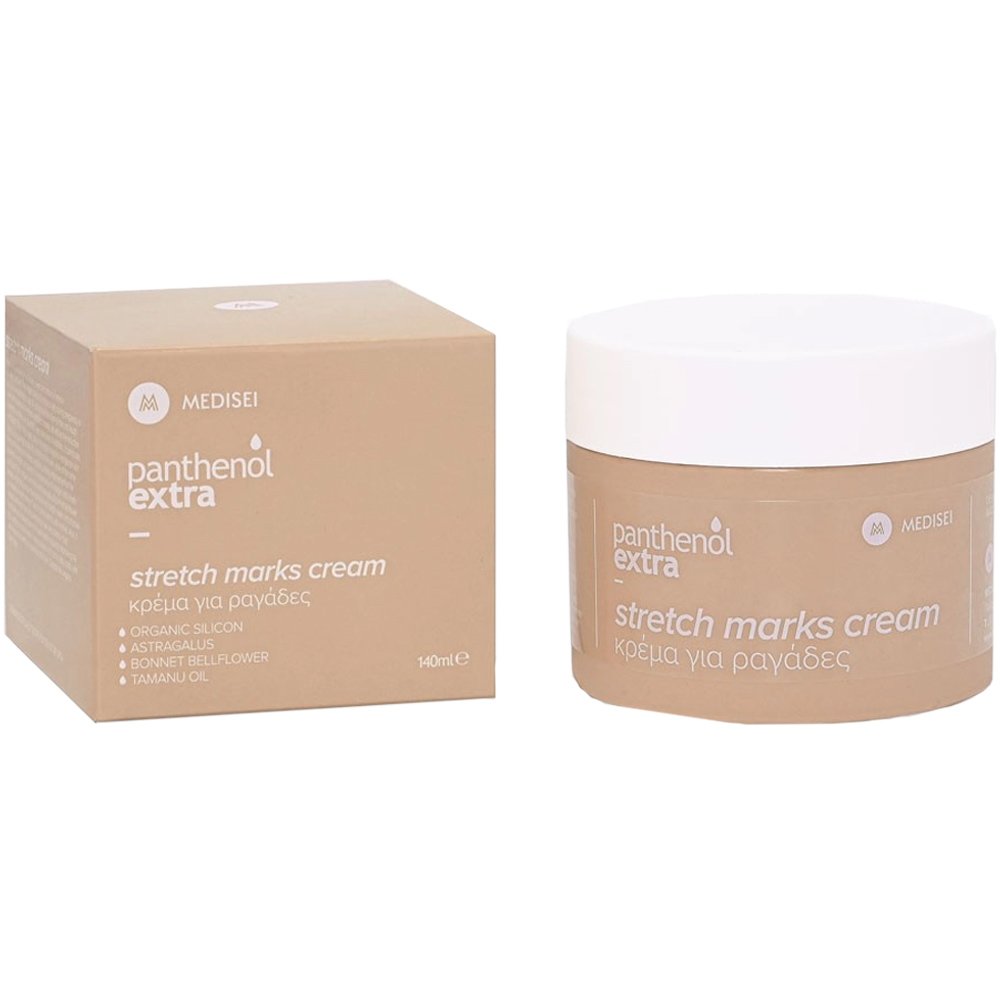 Medisei Medisei Panthenol Extra Stretch Marks Cream Κρέμα Σώματος για την Πρόληψη των Ραγάδων & την Αντιμετώπιση Σημαδιών & Ερυθρότητας 140ml