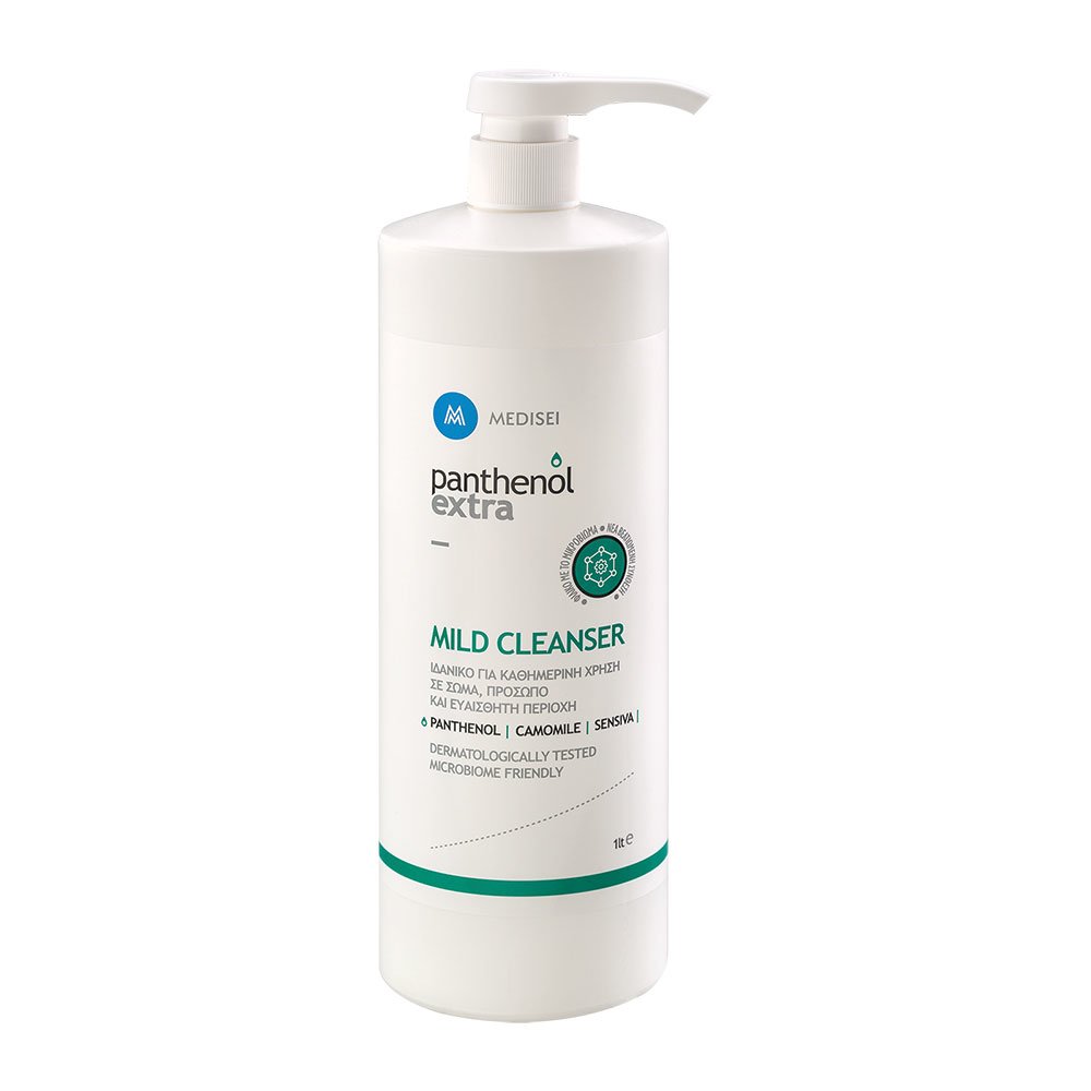 Medisei Panthenol Extra Mild Cleanser Απαλό Καθαριστικό για Πρόσωπο, Σώμα & Ευαίσθητη Περιοχή 1L