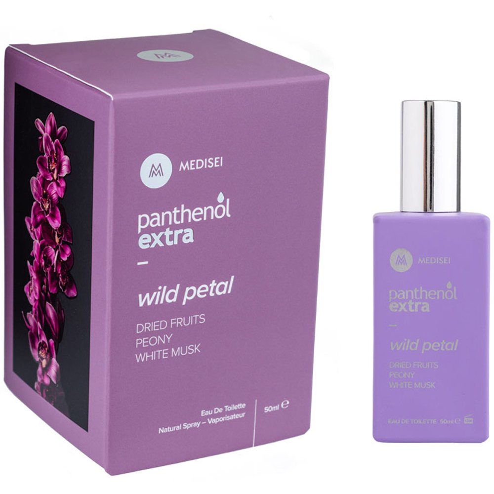 Medisei Medisei Panthenol Extra Wild Petal Eau de Toilette Γυναικείο Άρωμα με Μείγμα από Αποξηραμένα Φρούτα, Παιώνια & Λευκό Μόσχο 50ml