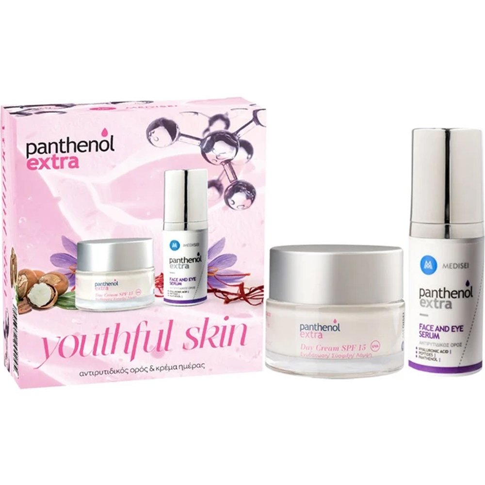 Medisei Medisei Panthenol Extra Promo Day Face Cream Spf15 50ml & Face & Eye Serum 30ml