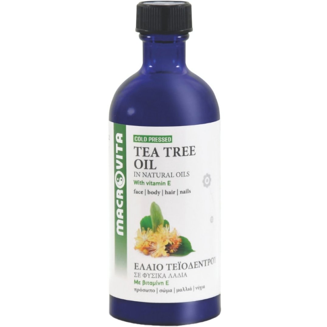 Macrovita Tea Tree Oil 100ml - Macrovita,Έλαιο Τεϊόδεντρου με Αντισηπτικές & Μαλακτικές Ιδιότητες