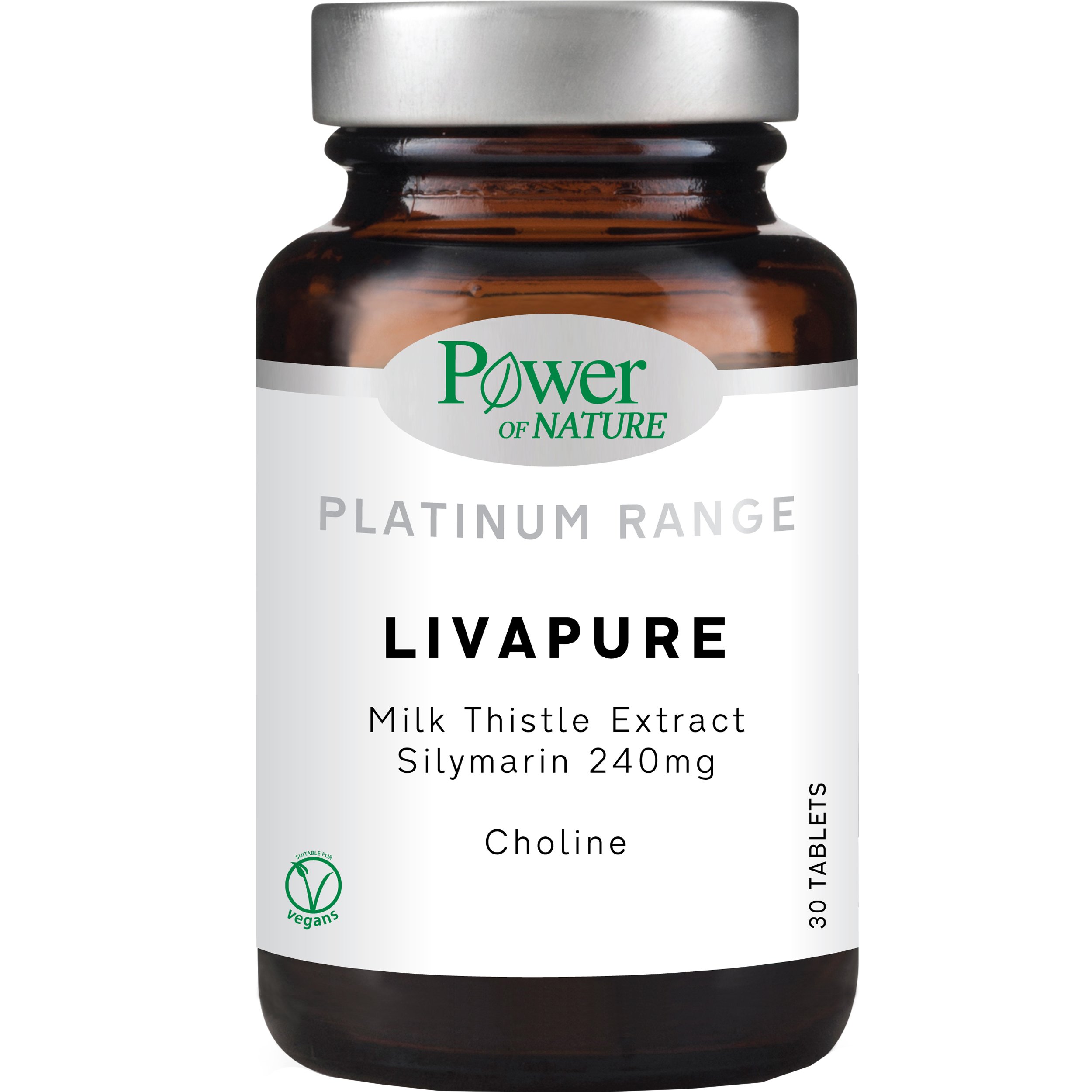 Power Health Platinum Range LivaPure Συμπλήρωμα Διατροφής για Αποτοξίνωση και Καλή Υγεία του Ήπατος 30tabs