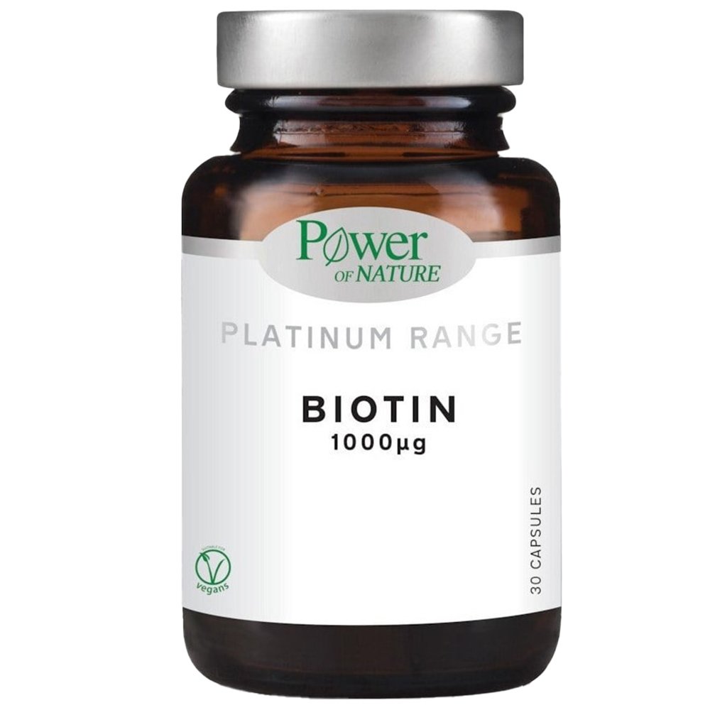 Power Health Platinum Range Biotin 1000μg 30veg.caps,Συμπλήρωμα Διατροφής για την Καλή Υγεία των Μαλλιών & του Δέρματος φωτογραφία