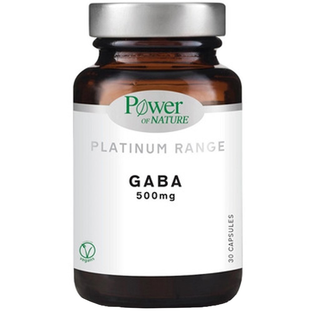 Power Health Power Health Platinum Range GABA 500mg 30veg.caps,Συμπλήρωμα διατροφής με GABA για την Καταπολέμηση της Αϋπνίας & του Στρες