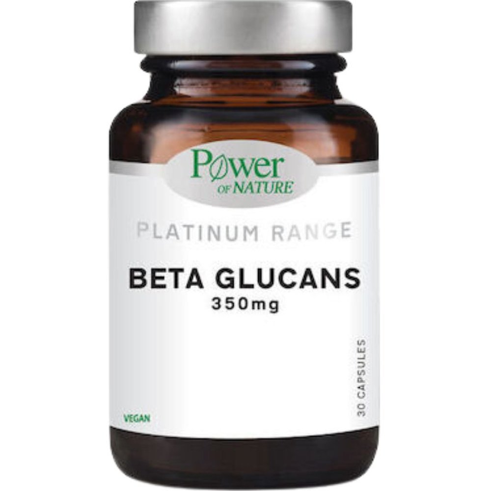 Power Health Power Health Platinum Range Beta Glucans 350mg Συμπλήρωμα Διατροφής Β-Γλυκάνων για Γρήγορη Ανοσοαπόκριση & Ενίσχυση του Ανοσοποιητικού 30caps