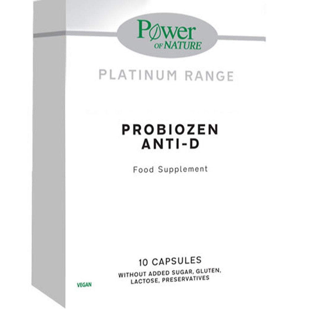 Power Health Power Health Platinum Range Probiozen Anti-D Συμπλήρωμα Διατροφής 6 Προβιοτικών & Ινουλίνης για την Αντιμετώπιση της Διάρροιας & Αποκατάσταση της Εντερικής Χλωρίδας 10caps