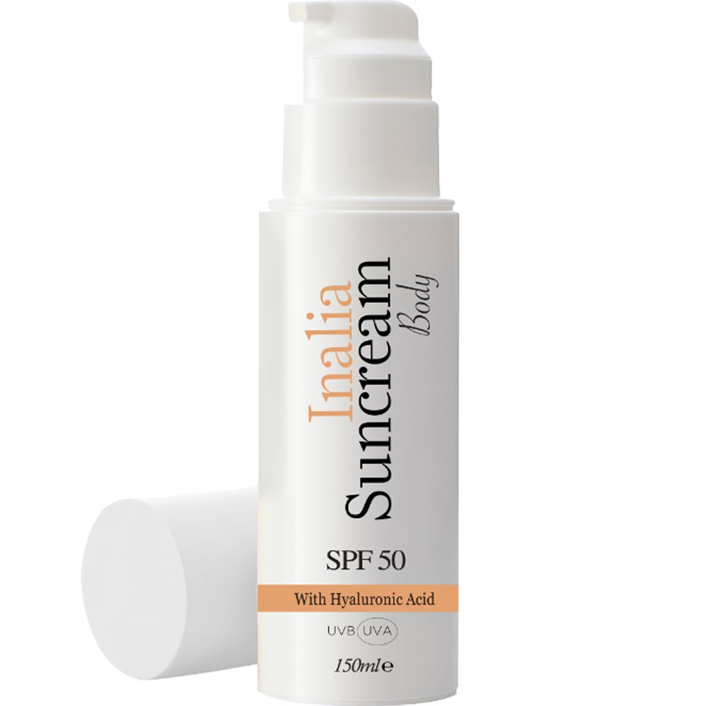 Inalia Inalia Suncream Body Spf50 Αντηλιακή Κρέμα Σώματος Υψηλής Προστασίας με Υαλουρονικό Οξύ, Εκχύλισμα από Σταφύλι & Βιταμίνη E 150ml